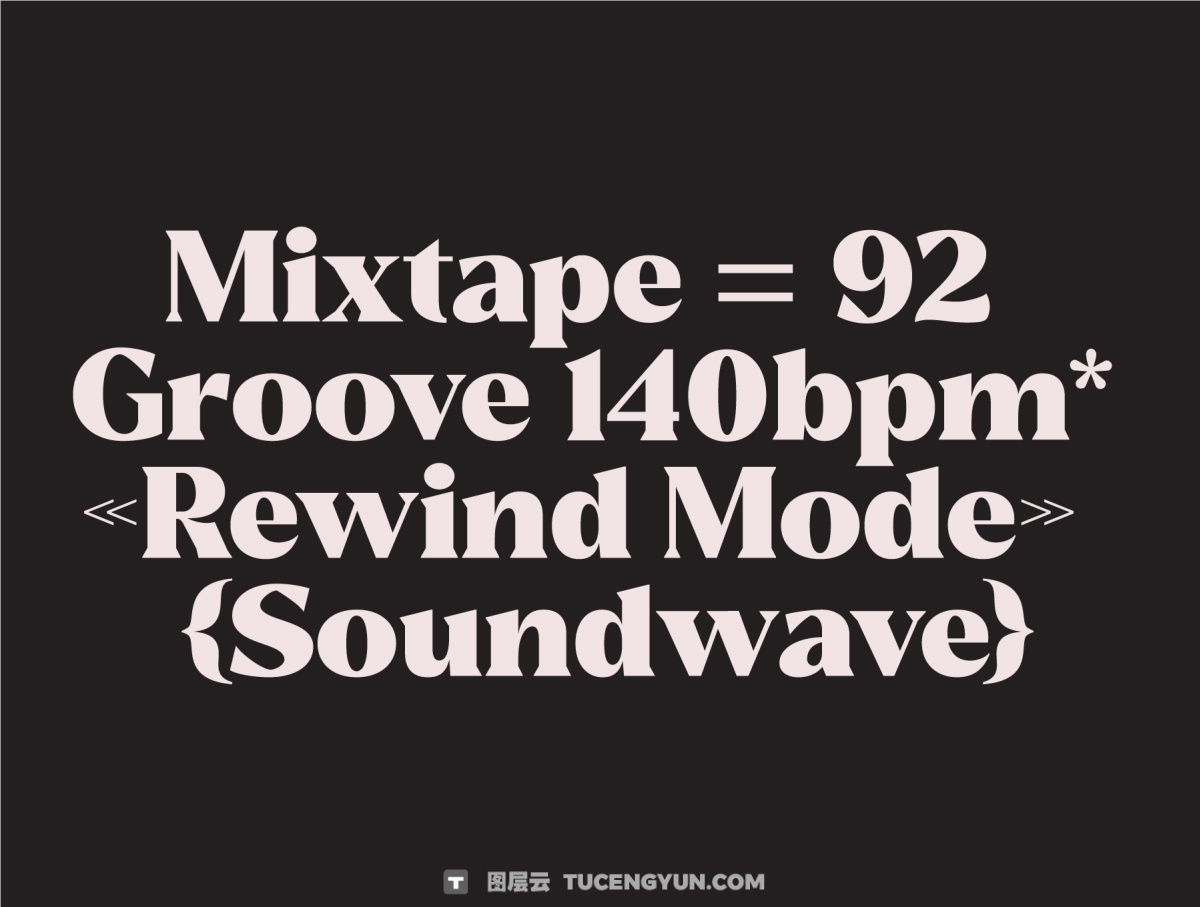 英文字体：大胆经典醒目杂志头条海报多功能设计衬线字体 Reshiga（14223）图层云