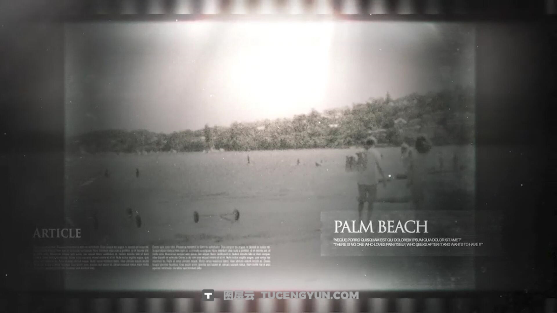 AE模板：真实历史财经纪录片时间轴大事记时间线动画模板（14225）图层云