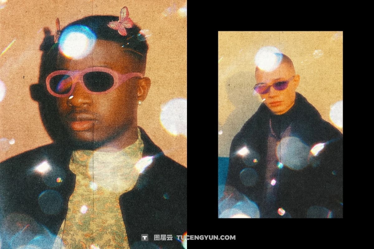 复古暖色调胶片颗粒伪影散景泄漏PSD样机效果 Vintage Bokeh Leak Photo Effect(14228)图层云 复古暖色调胶片颗粒伪影散景泄漏PSD样机效果 Vintage Bokeh Leak Photo Effect(14228)图层云