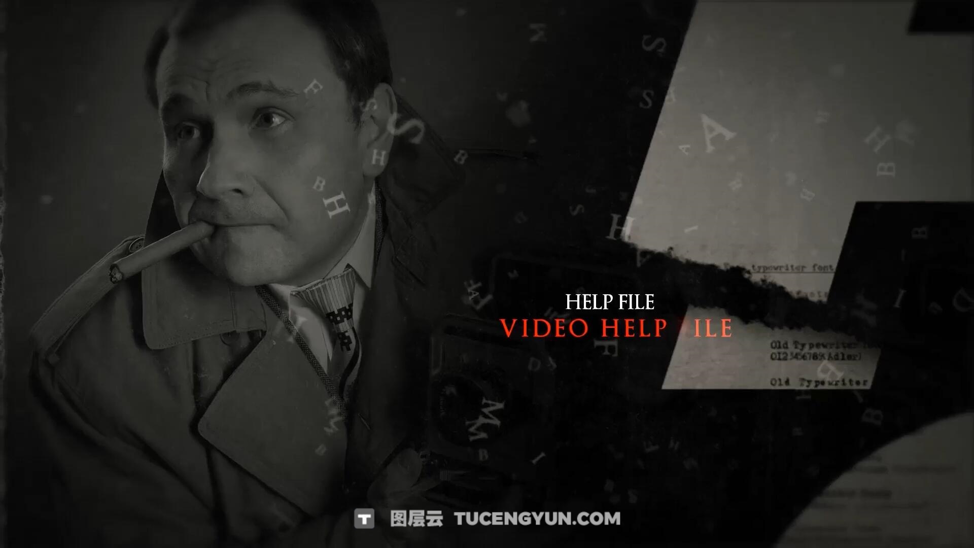 PR模板:黑白沉重历史纪录片文字漂浮效果视频模板(14237)图层云 PR模板:黑白沉重历史纪录片文字漂浮效果视频模板(14237)图层云