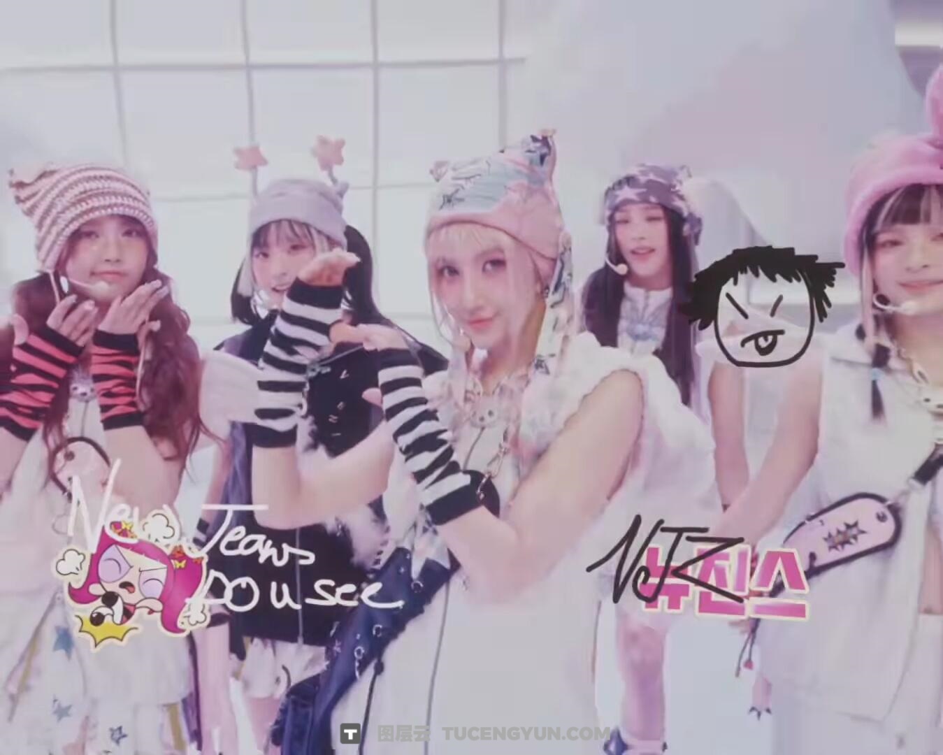 AE工程：New jeans韩系K-Pop女团短片剪辑编辑AE项目工程+素材 ETA pluggnb // AE project file（14239）图层云