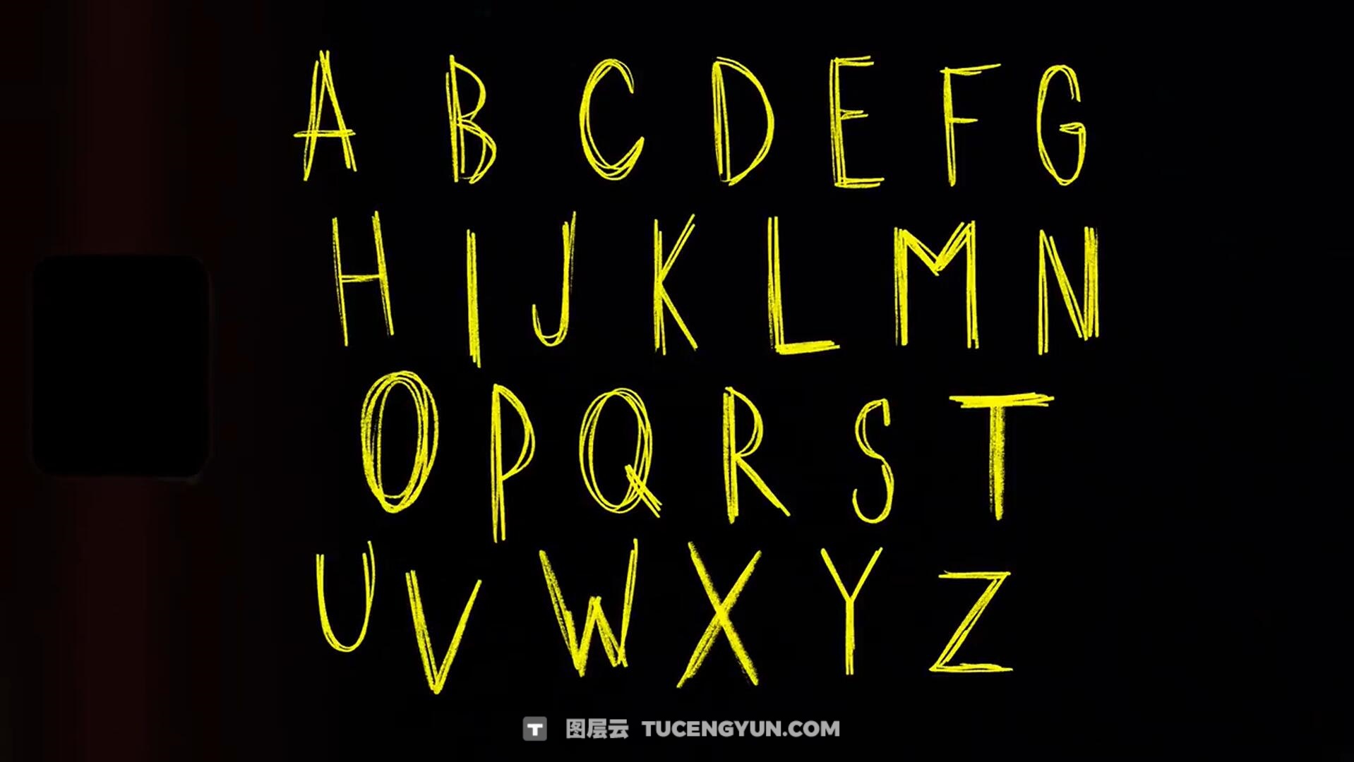 FCPX插件：135个老式涂鸦风格化线条箭头边框字母数字符号贴纸元素动画（14244）图层云