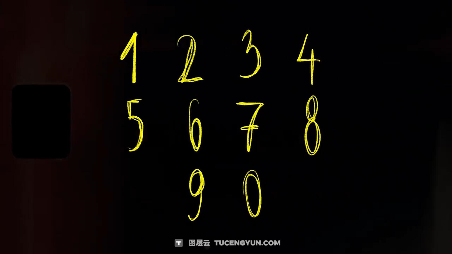 FCPX插件：135个老式涂鸦风格化线条箭头边框字母数字符号贴纸元素动画（14244）图层云