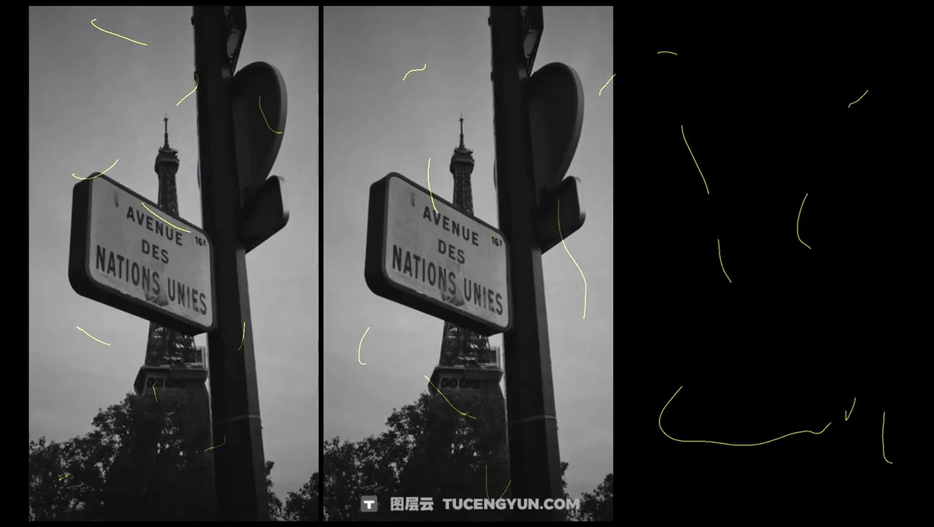 FCPX插件：135个老式涂鸦风格化线条箭头边框字母数字符号贴纸元素动画（14244）图层云