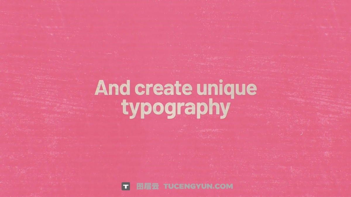 达芬奇模板：复古仿旧风格垃圾摇滚文字标题背景叠加动画模板（14245）图层云