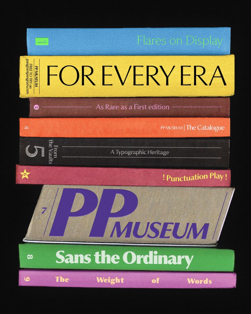 英文字体：精致人文陈旧钞票精致草图海报书籍封面设计衬线字体 PP Museum（14247）