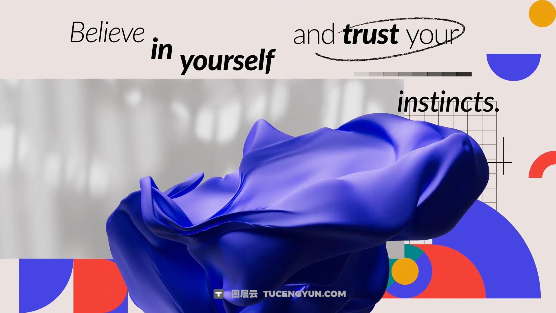 AE模板:全新包豪斯风格3D几何形状艺术光影效果动力学排版短片模板(14252)图层云 AE模板:全新包豪斯风格3D几何形状艺术光影效果动力学排版短片模板(14252)图层云