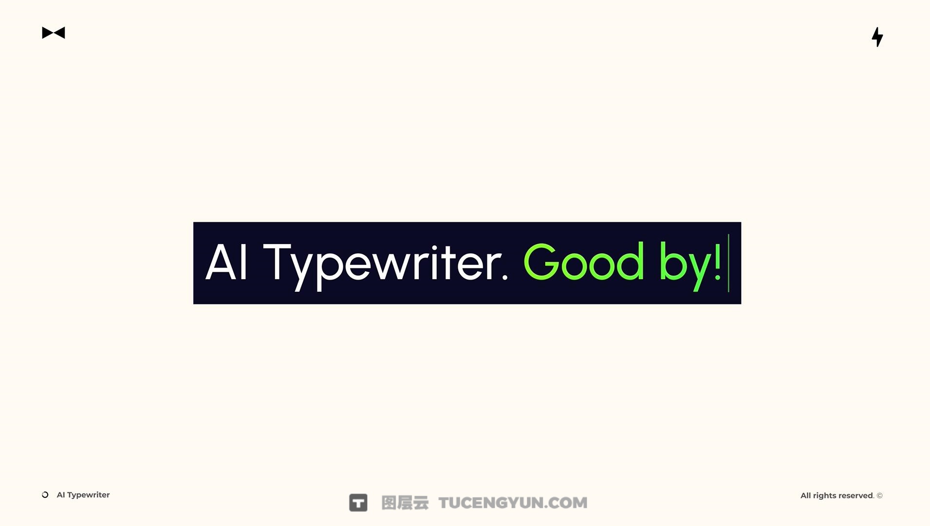 达芬奇预设：未来主义AI人工智能打字机键入效果文字标题字幕动画（14255）图层云