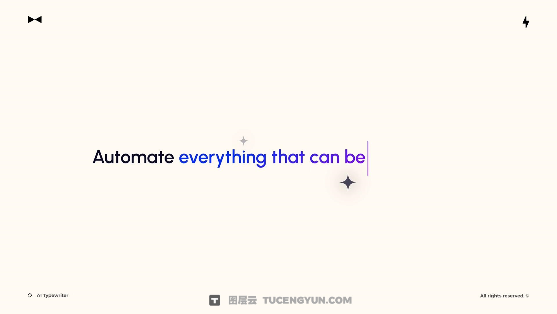 达芬奇预设：未来主义AI人工智能打字机键入效果文字标题字幕动画（14255）图层云