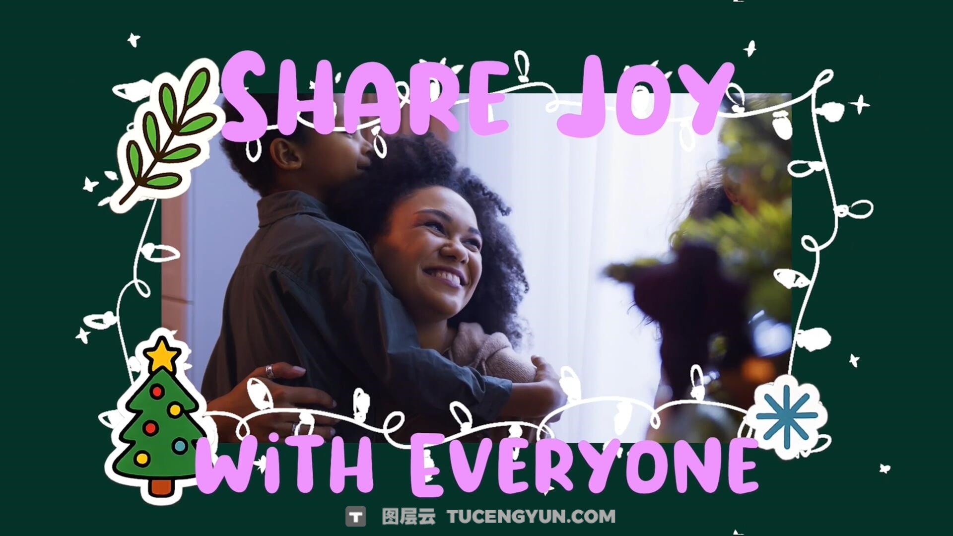 FCPX插件:圣诞节趣味卡通开场片头(14256)图层云 FCPX插件:圣诞节趣味卡通开场片头(14256)图层云