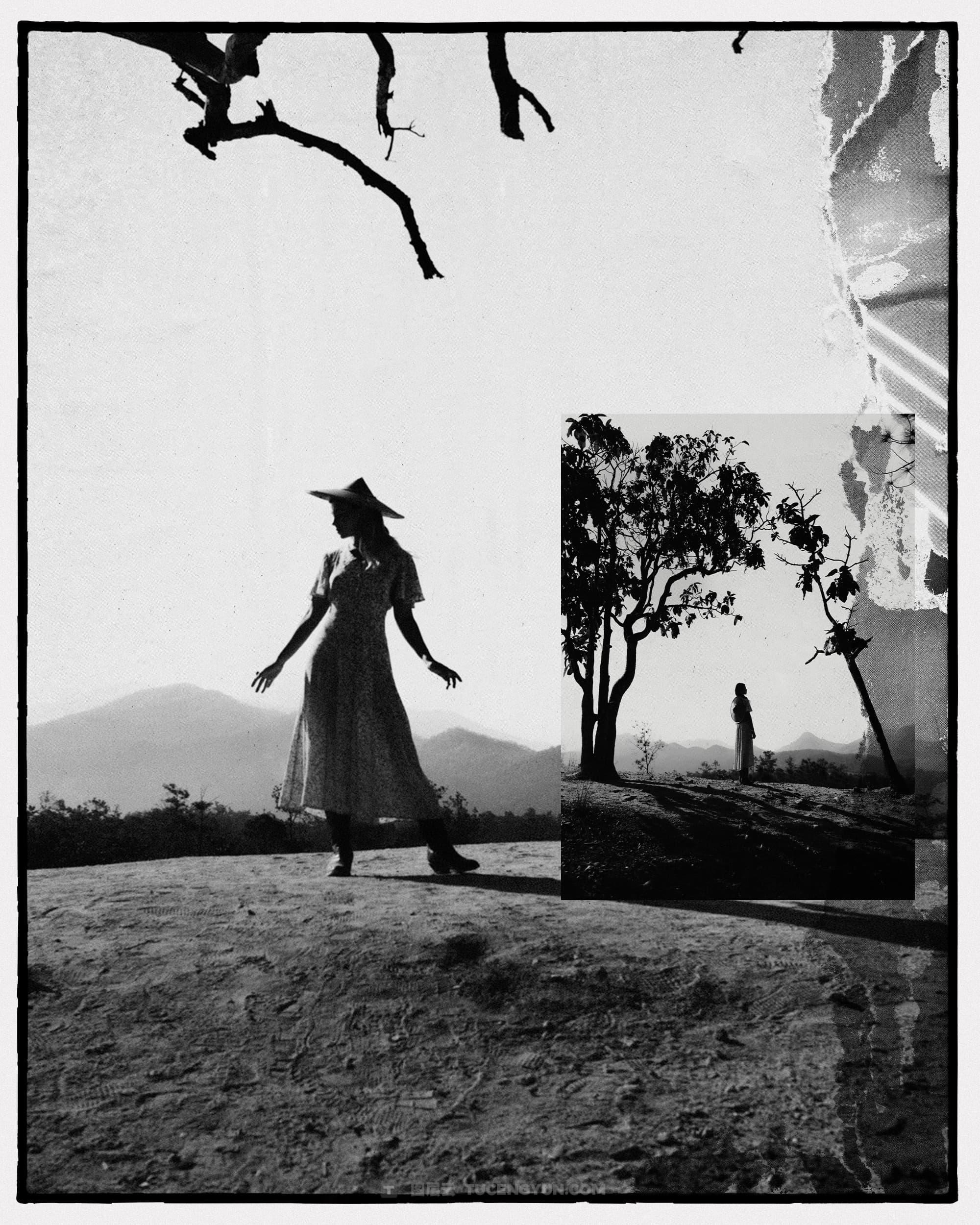 40款复古情绪风格拼贴艺术、双重曝光、胶片框架人像摄影后期照片设计排版PSD模板样机素材 KORZOV COLLAGES #1（14258）图层云