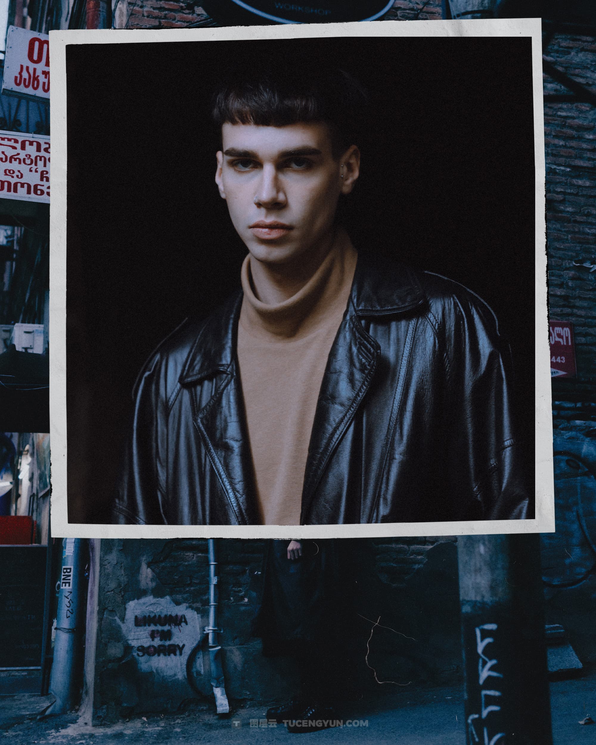 40款复古情绪风格拼贴艺术、双重曝光、胶片框架人像摄影后期照片设计排版PSD模板样机素材 KORZOV COLLAGES #1（14258）图层云