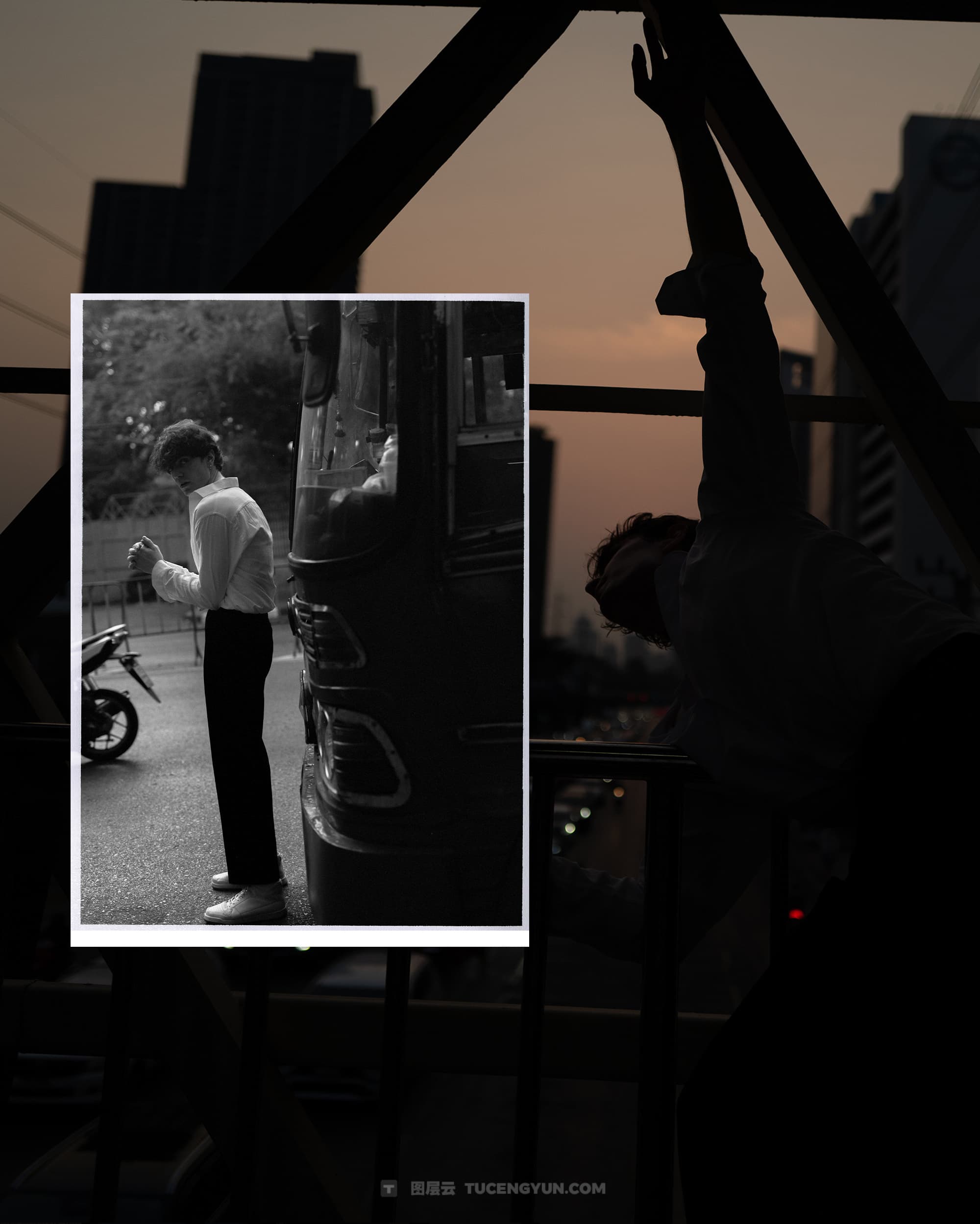 40款复古情绪风格拼贴艺术、双重曝光、胶片框架人像摄影后期照片设计排版PSD模板样机素材 KORZOV COLLAGES #1（14258）图层云