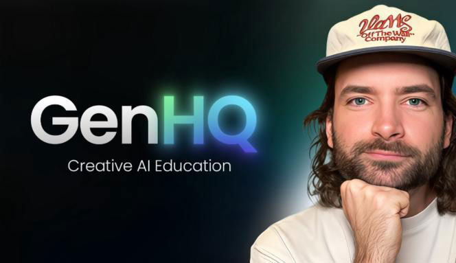 大师课程：创意人工智能AI工作流程视频课程 GenHQ – Creative AI Education（14260）