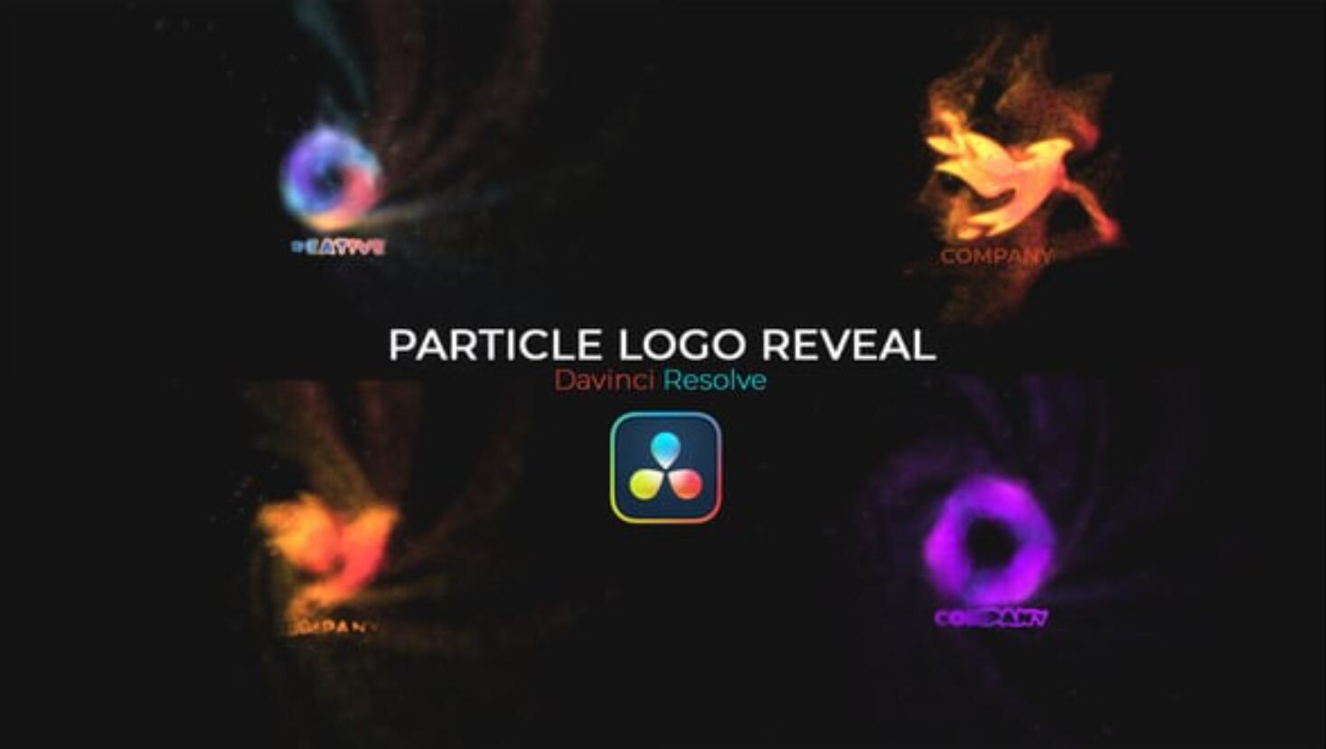 达芬奇预设：史诗级粒子汇聚LOGO展示动画（14292）