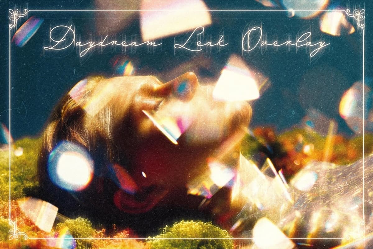 《白日梦想家》棱镜光晕玻璃折射散景封面海报PSD特效样机 Daydream Leak Photo Effect（14322）