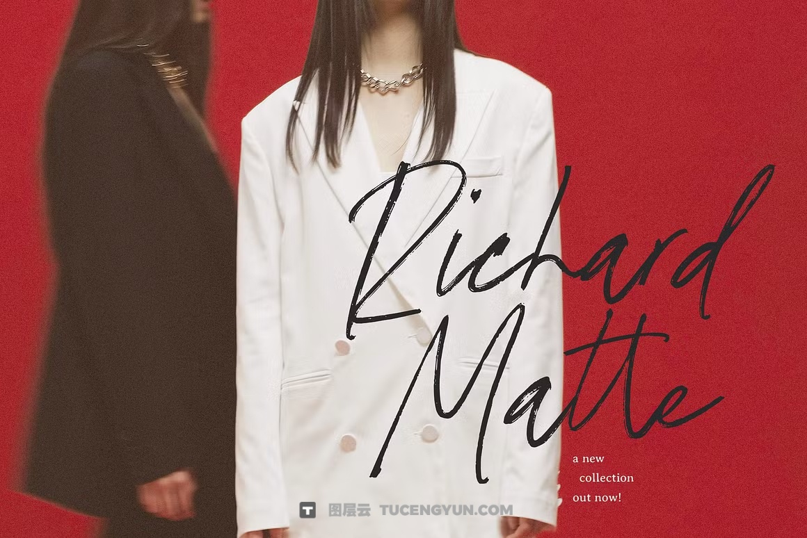 英文字体：大胆表现力手写细腻笔触品牌海报标志封面设计字体 Cosmic Rockstar Font（14328）图层云