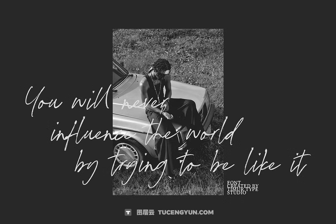 英文字体：大胆表现力手写细腻笔触品牌海报标志封面设计字体 Cosmic Rockstar Font（14328）图层云