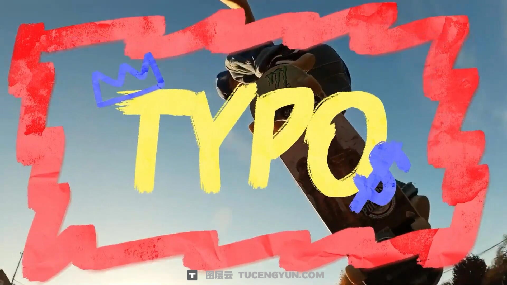 FCPX插件：100个大胆粗糙手绘标记笔刷涂鸦爱心箭头圆圈边框数字字母定格动画元素（14336）图层云