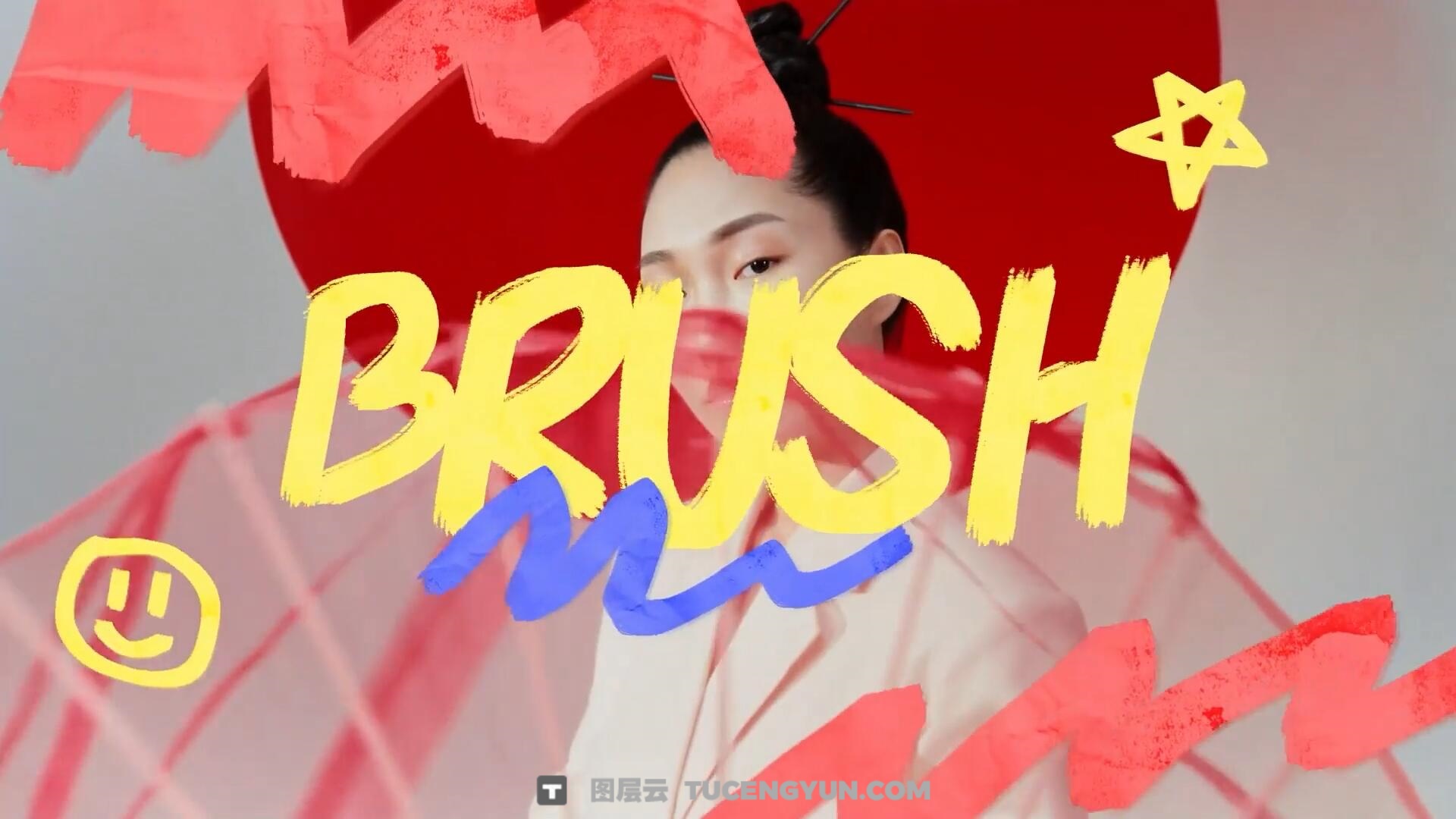 FCPX插件：100个大胆粗糙手绘标记笔刷涂鸦爱心箭头圆圈边框数字字母定格动画元素（14336）图层云