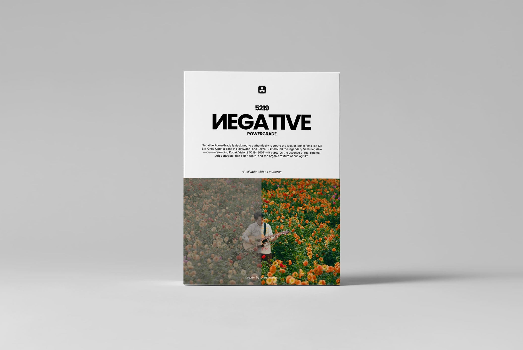 经典柯达5219好莱坞电影级胶片模拟达芬奇调色节点+LUT预设 Loris Marie – Negative Powergrade ( Davinci Resolve )（14337）