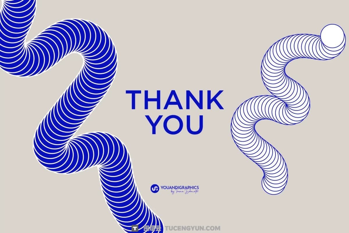 40个前卫抽象圆环扭曲抽象艺术潮流3D立体几何图形海报设计AI矢量素材 Abstract Vectors Pack（14441）图层云