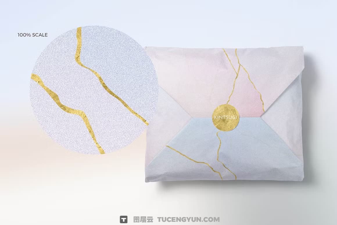 复古日系金箔淡雅炫彩模糊颗粒渐变金线抽象背景素材 Kintsugi Gradient Backgrounds（14442）图层云
