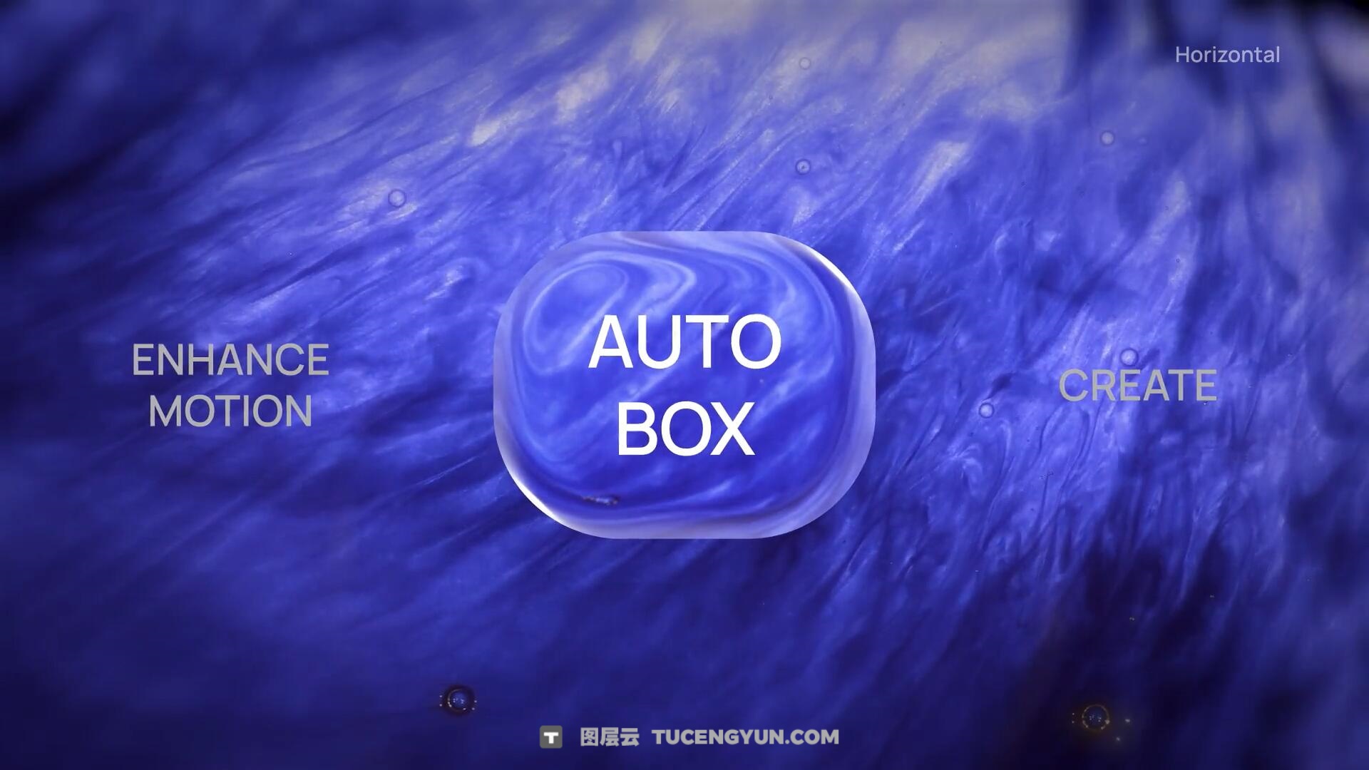 AE模板：苹果液态玻璃风格文字标题轮播、循环、滚动场景动画排版模板 支持横竖屏（14444）图层云