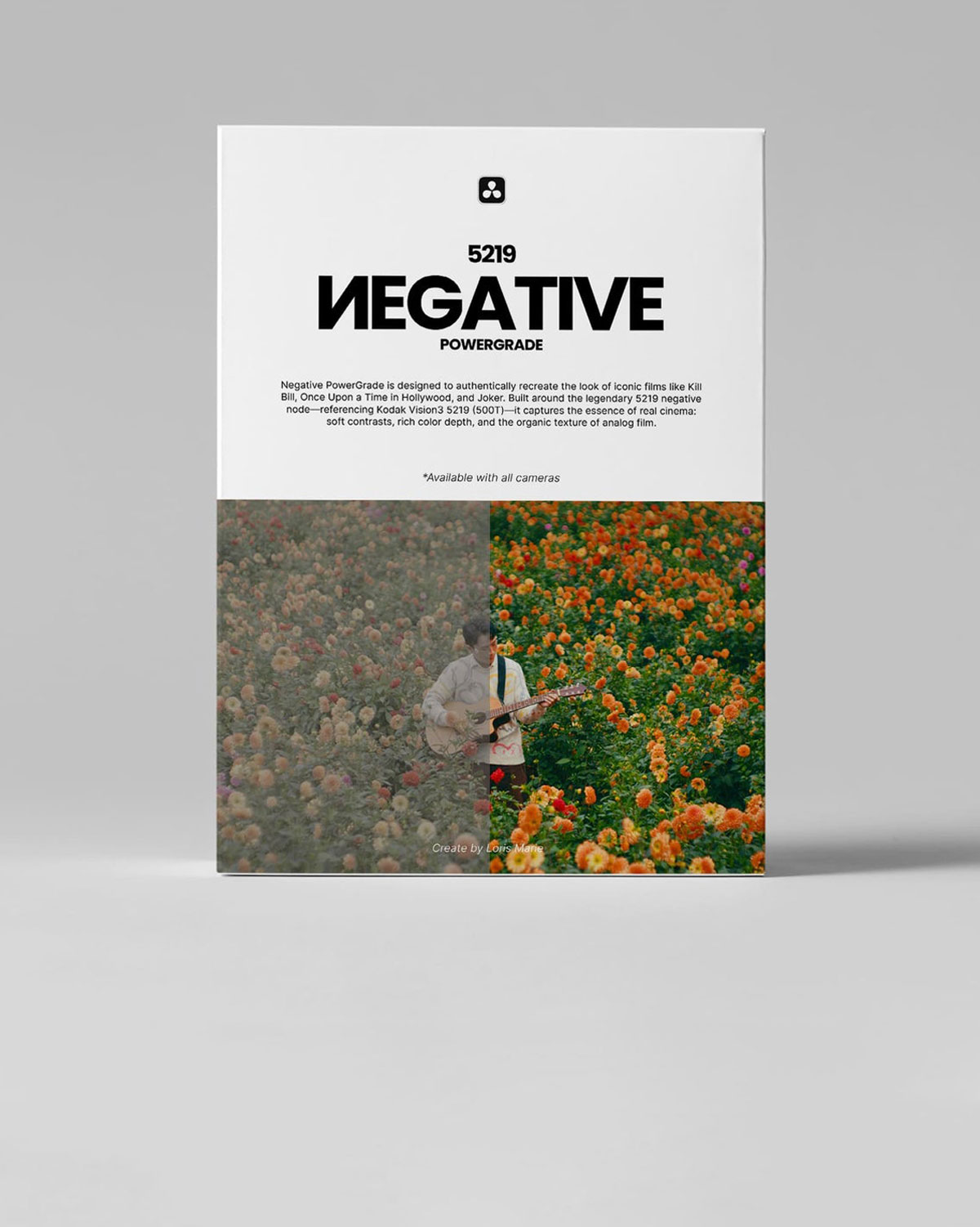 经典柯达5219好莱坞电影级胶片模拟达芬奇调色节点+LUT预设 Loris Marie – Negative Powergrade ( Davinci Resolve )（14337）