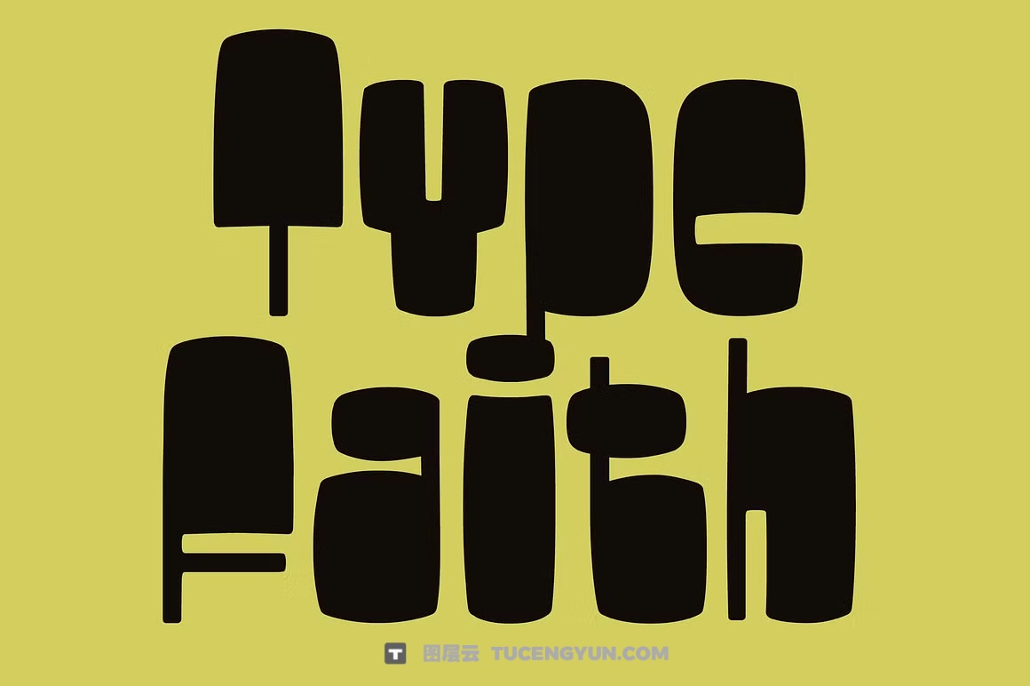 英文字体：复古美学马蒂斯风格粗糙边缘手写镂空剪影封面海报设计字体 Ginsa Silhouette – analog aesthetic（14463）图层云