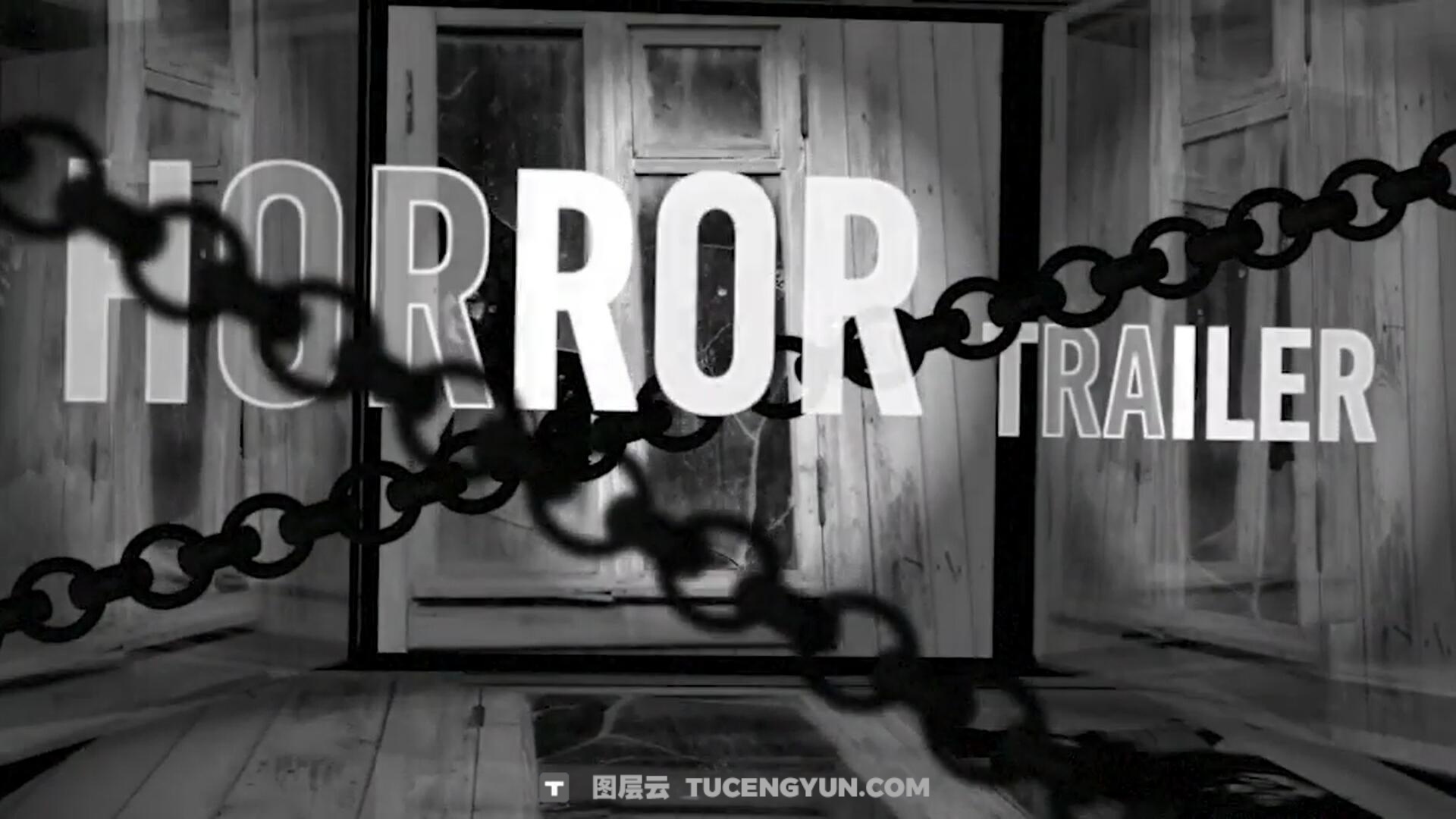 FCPX插件：恐怖惊悚诡异地狱氛围电影广告预告片（14773）图层云