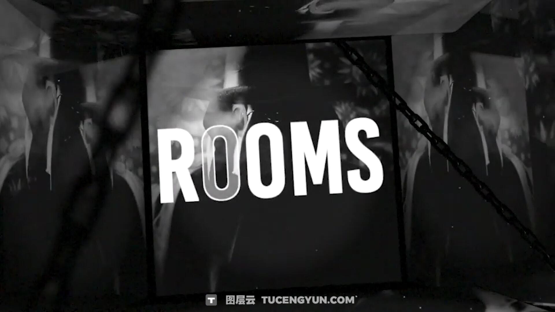 FCPX插件：恐怖惊悚诡异地狱氛围电影广告预告片（14773）图层云