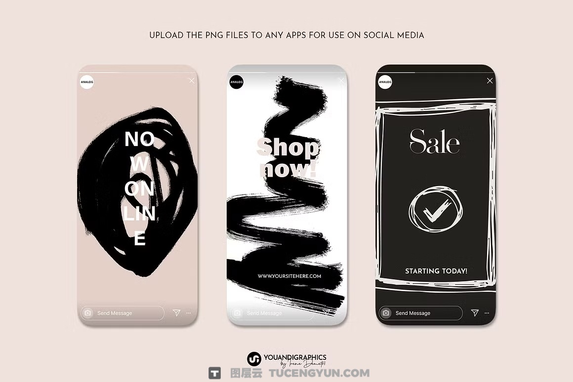 260款趣味创意马克笔钢笔蜡笔涂鸦笔触形状图形箭头标记AI矢量+PNG设计套装 Analog Hand Drawn Elements Set（14479）图层云