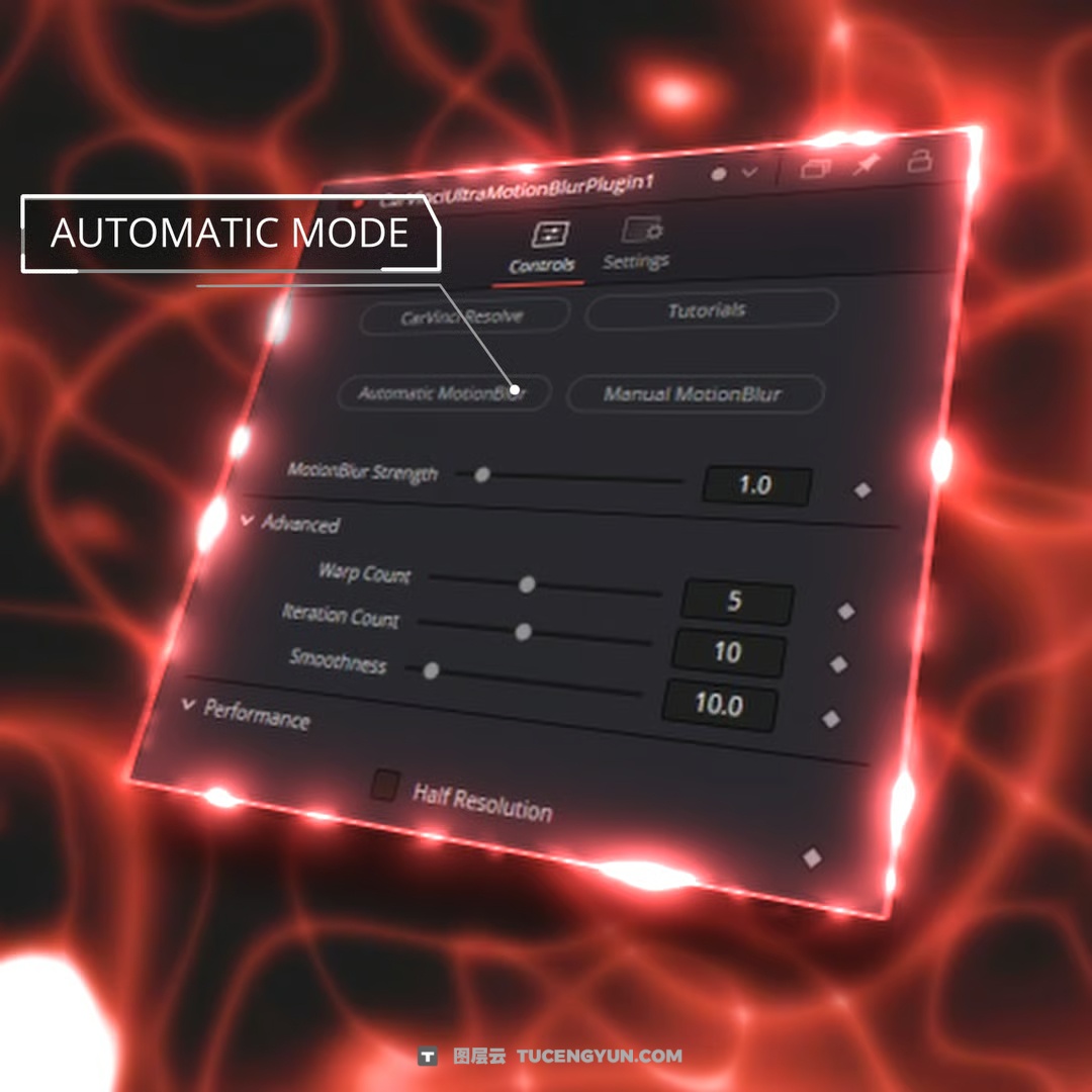 达芬奇插件：一键式超级镜头平滑运动模糊效果+中文字幕视频教程 Ultra MotionBlur Plugin by CarVinci（14484）图层云