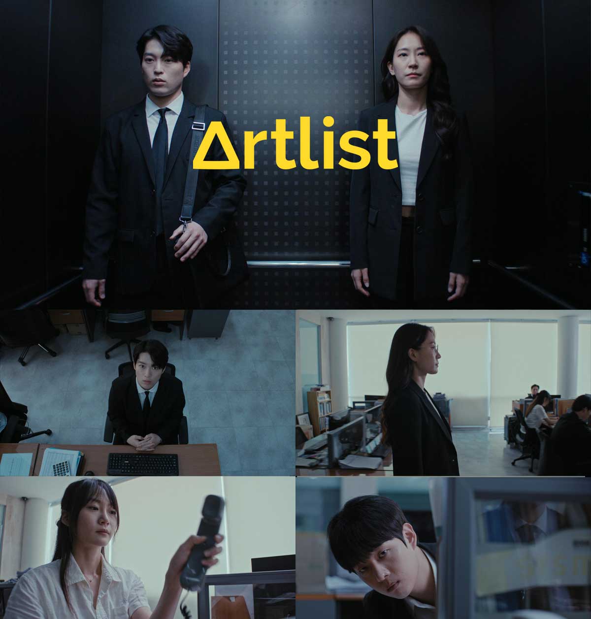 Artlist 21个热门亚洲面孔商业广告短片摄像机实拍LOG原始灰片调色练习片段视频素材（14504）