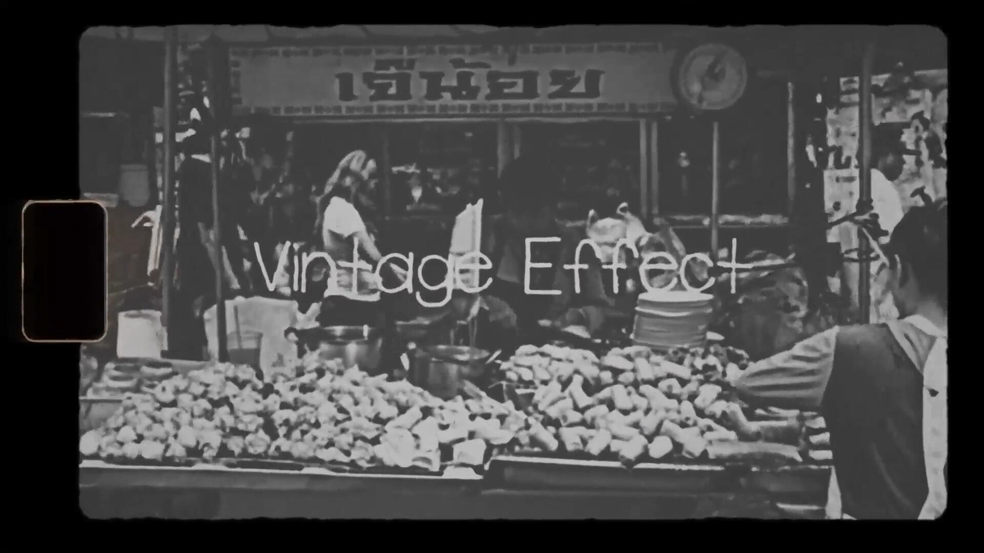 FCPX插件：复古老式黑白默片胶片颗粒垃圾摇滚叠加电影效果模板（14507）