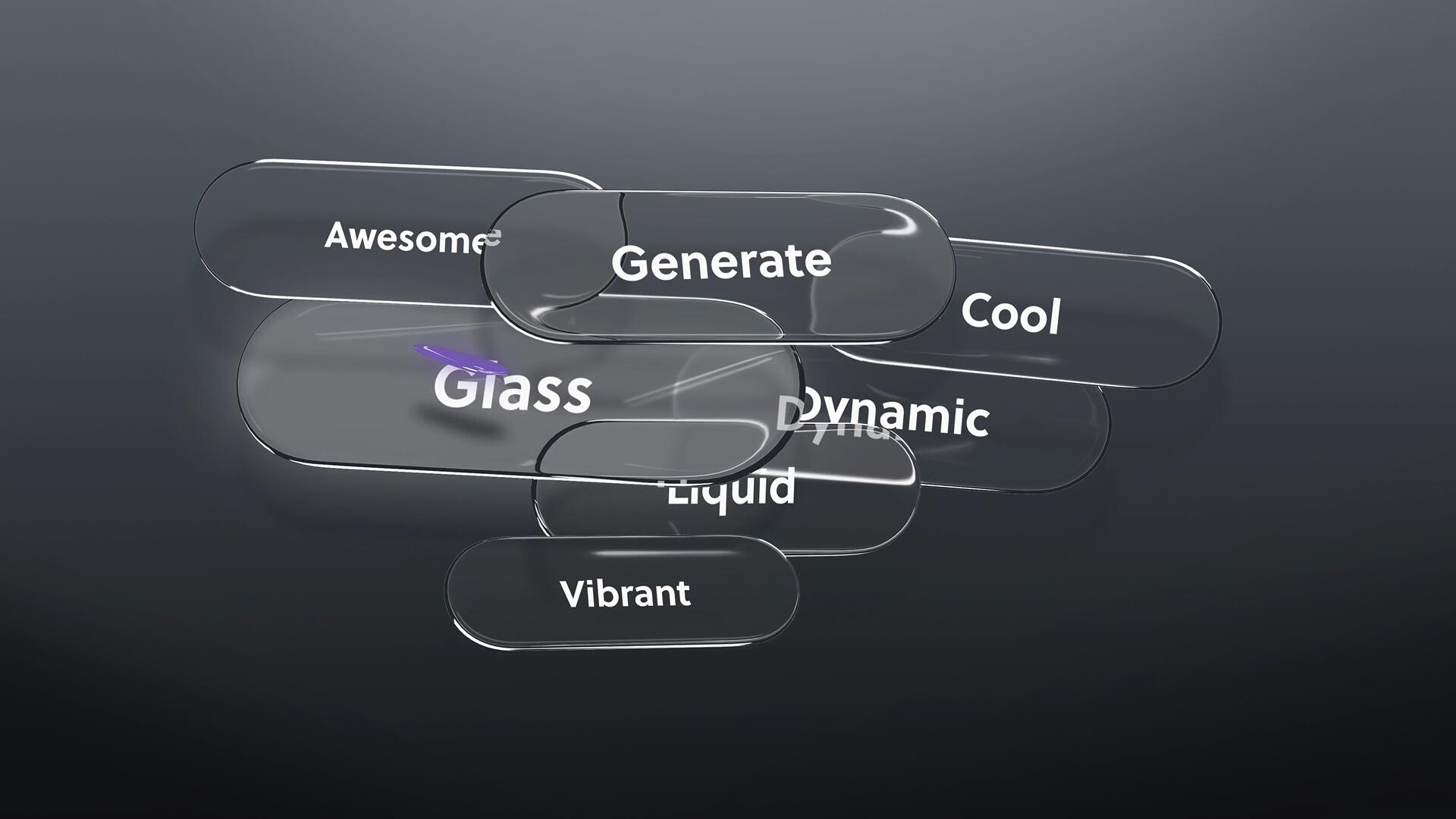 AE模板：苹果液态玻璃风格文字标题排版开场片头（14509）