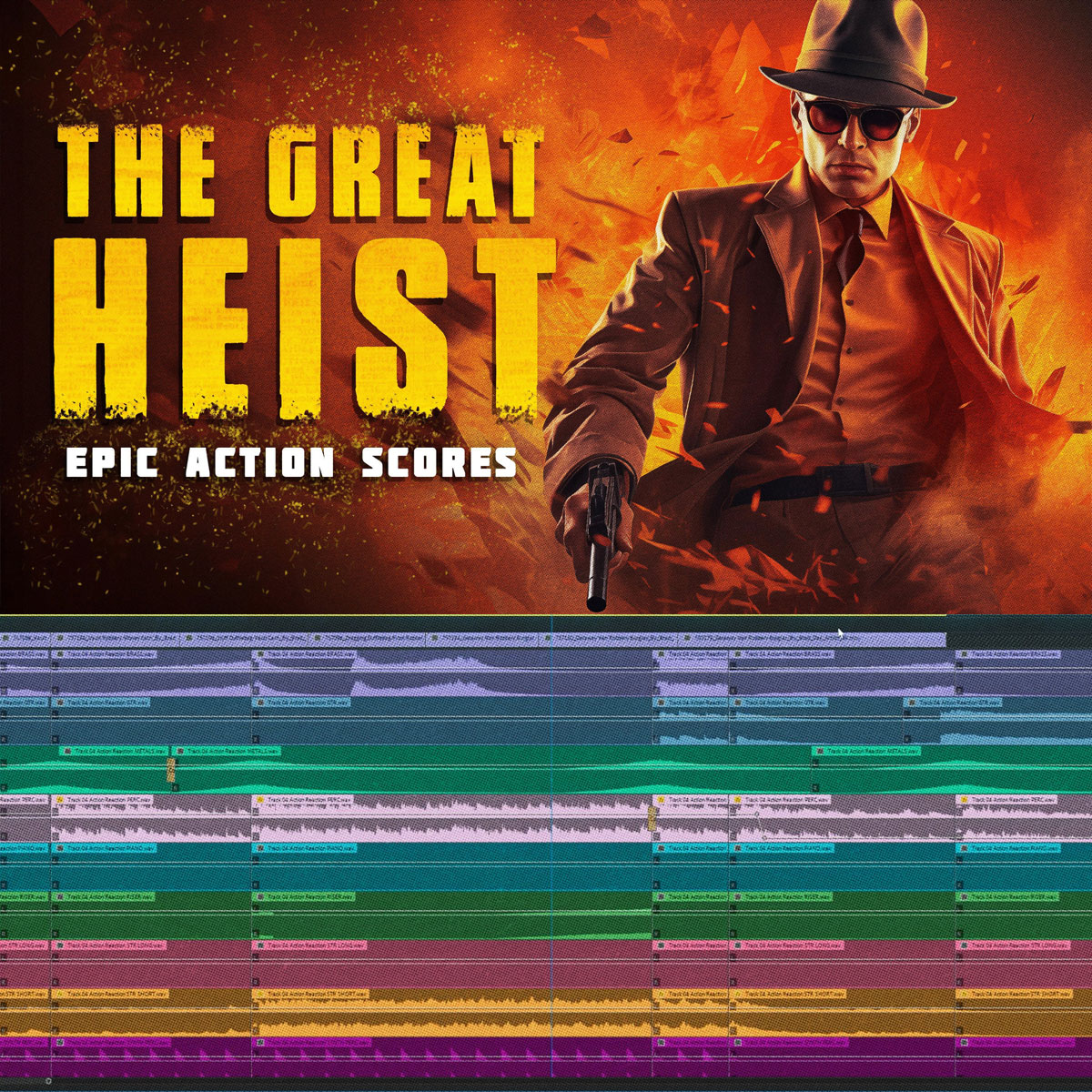 配乐：好莱坞级悬疑紧张气氛电影动作片叙事广告短片背景音乐素材 Triune Digital – The Great Heist (Action Scores)（14521）