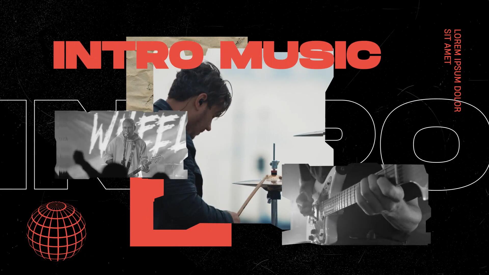 AE模板：新潮仿旧垃圾摇滚夜店酒吧活动宣传推广短片模板（14525）