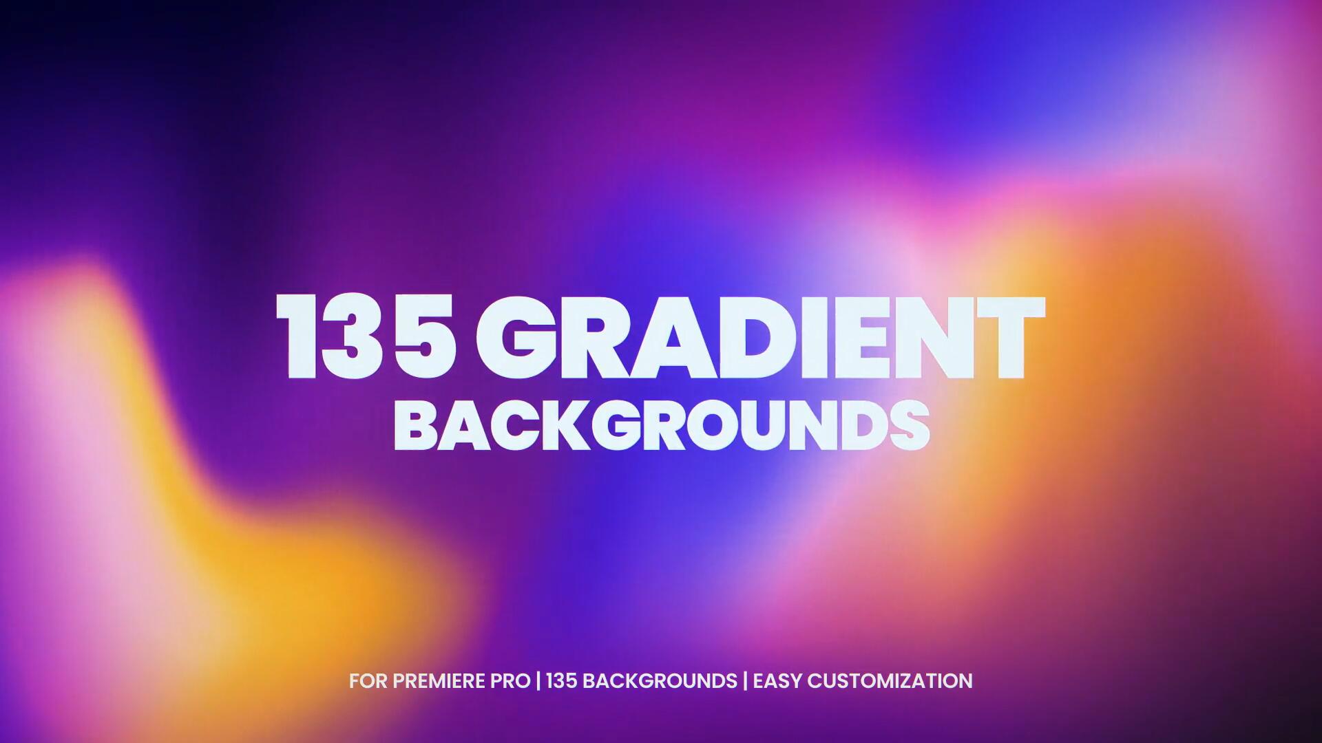 AE/PR模板：135个大胆抽象模糊混合流动几何渐变液体波浪视频背景动画模板（14526）