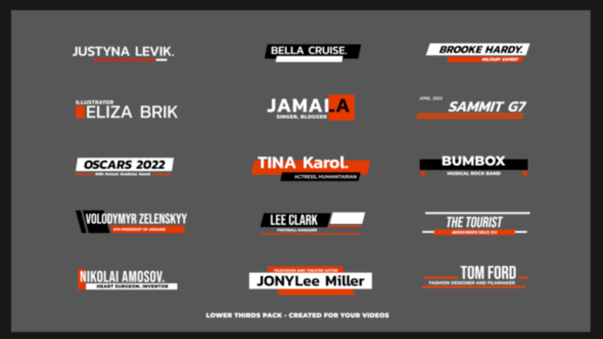 达芬奇预设：15个创意干净人物介绍字幕条文字标题动画（14530）