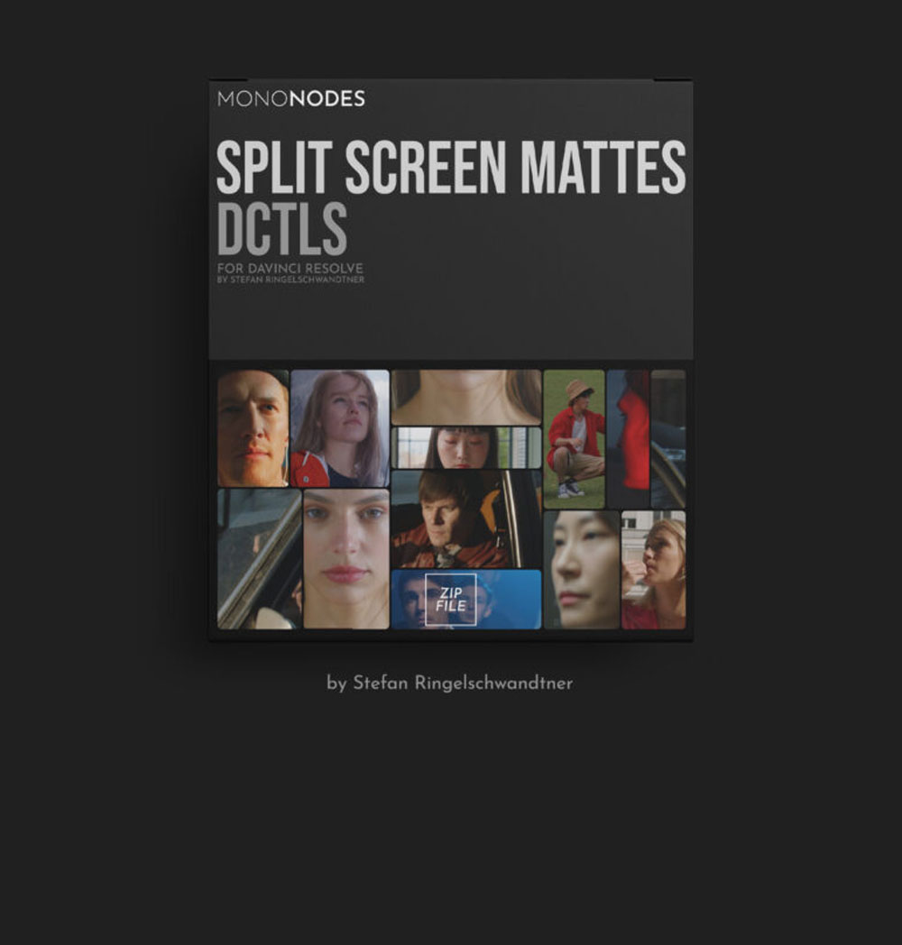 MONONODES – SPLIT SCREEN MATTES DCTLS 创意程序化网格分屏布局DCTL达芬奇插件（14532）