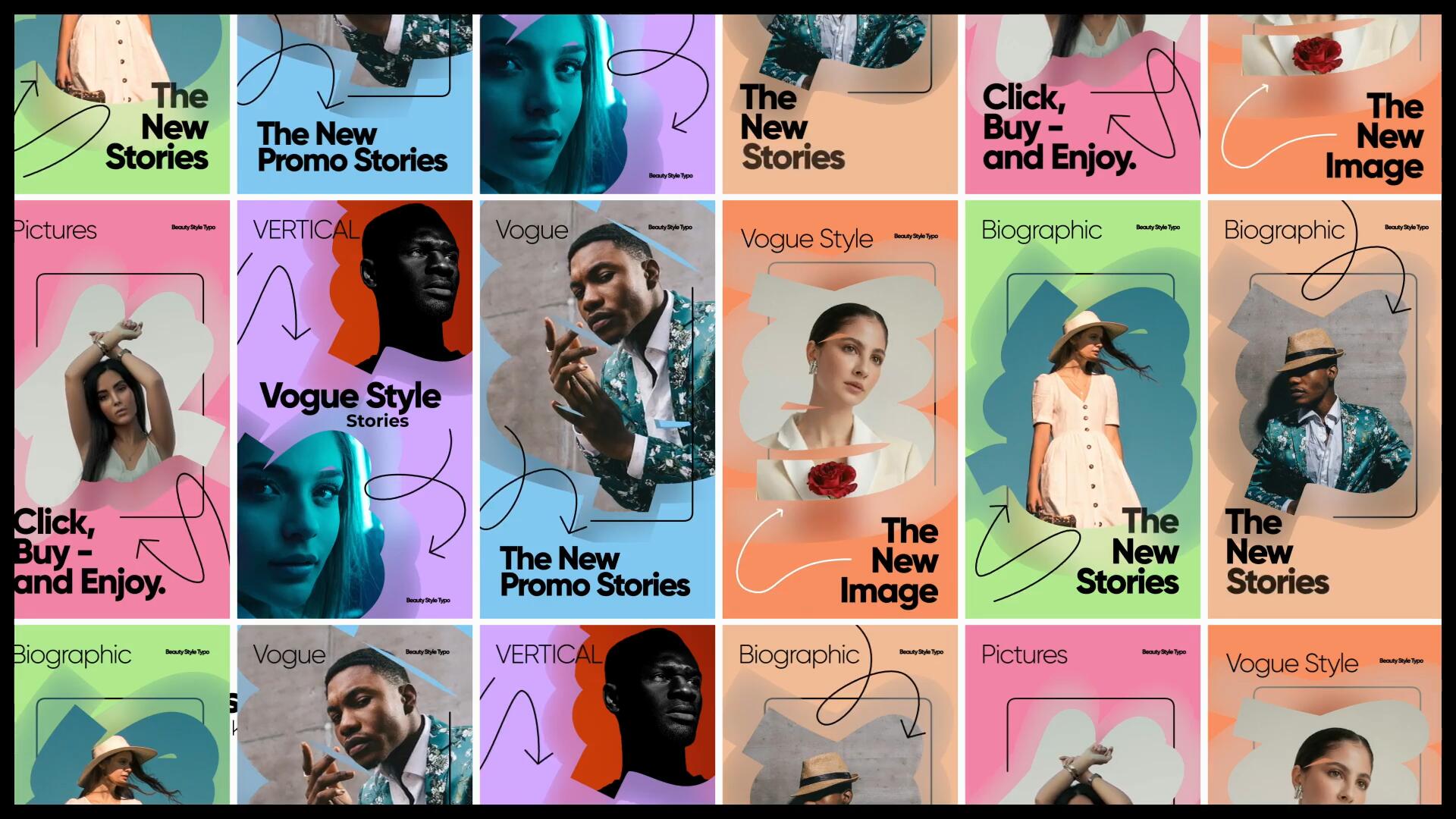 FCPX插件：创意时尚杂志人物介绍动画模板（14546）