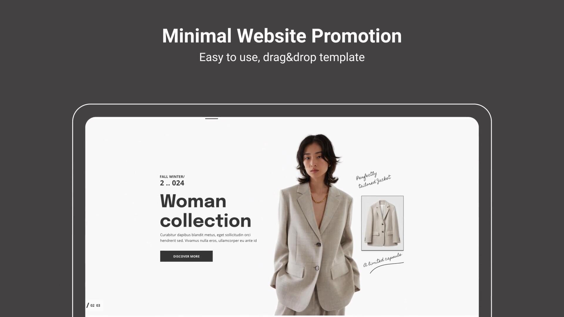 达芬奇模板：极简主义网站网页宣传推广视频短片模板（14564）