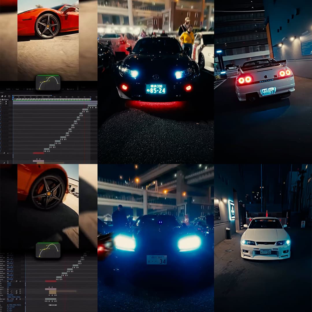 大师课程：全新商业级汽车视频拍摄、剪辑、颜色分级全流程AE+达芬奇视频课程+练习素材+音效 中文字幕 Course — Mentorship Edition “After Effects & DaVinci Resolve: Speed Ramp from Zero to Pro”（14519）