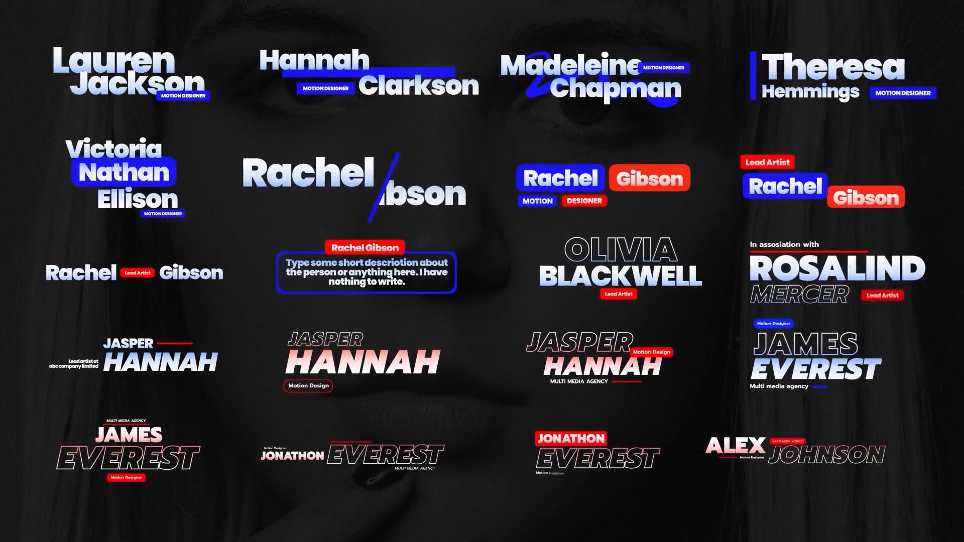 FCPX插件：20个极简主义多彩渐变文字标题动画（14567）