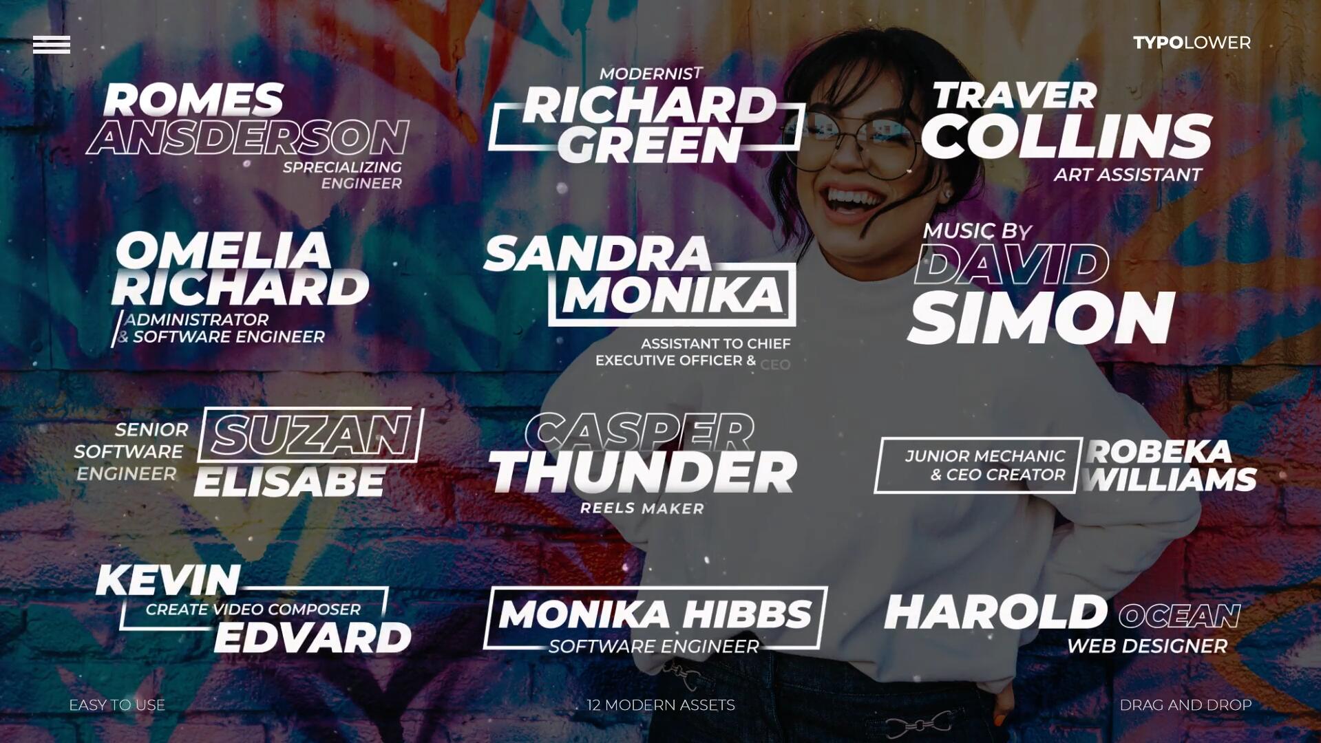 达芬奇预设：极简主义文字标题字幕排版效果动画（14576）