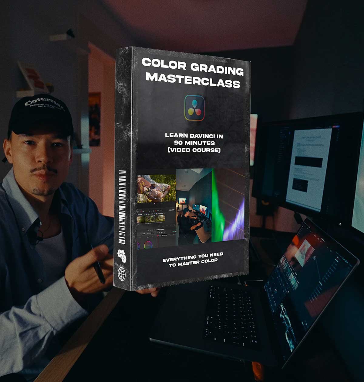 大师课程:热门达芬奇电影感色彩分级大师班+练习素材+调色节点 中文字幕 Vincent Color Film – Color Grading Masterclass(14618)