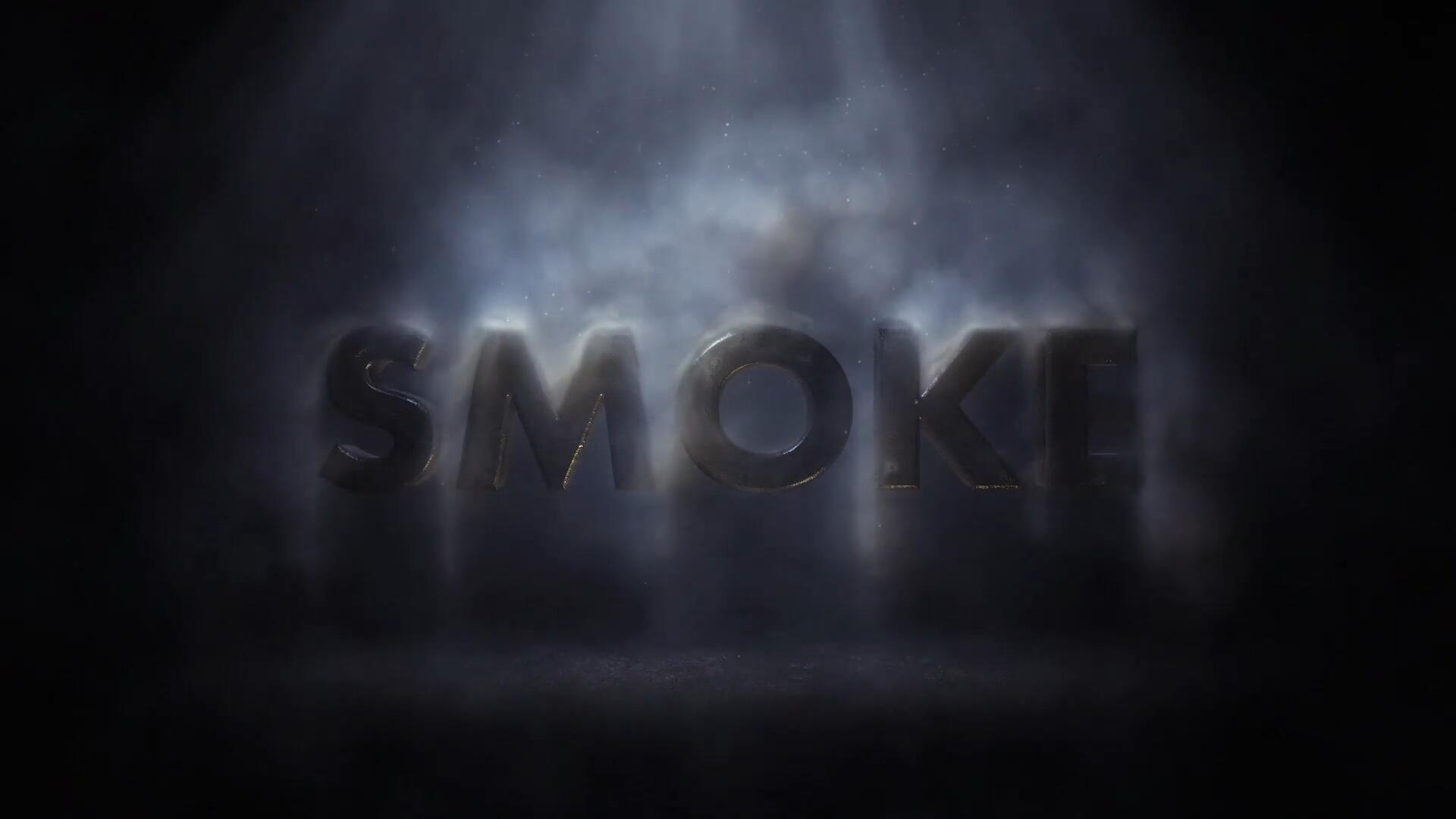 PR模板：大气史诗真实烟雾飘落文字标题片名展示动画（14650）