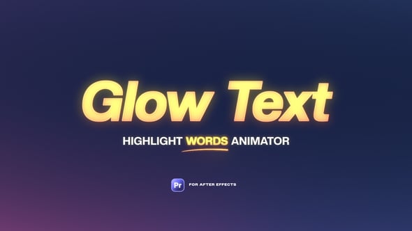 PR模板：梦幻朦胧美学深度发光漫射字幕文字标题动画（14672）